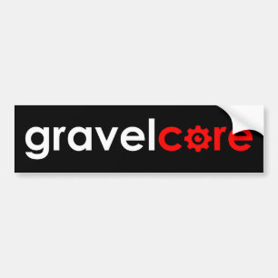 Autocollant De Voiture Gravelcore Gravel Cycling