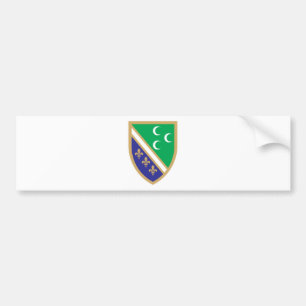 Autocollant De Voiture Grb Sandžaka, manteau de Sandžak des bras