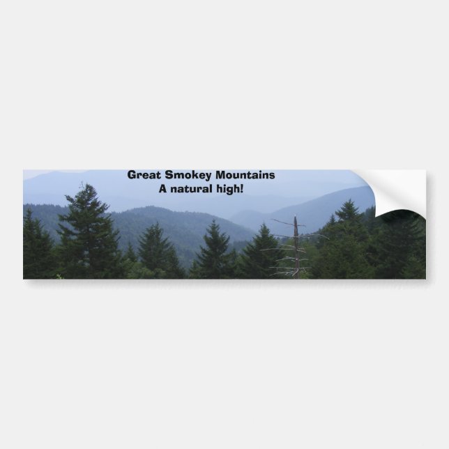 Autocollant De Voiture Great Smoky Mountains (Devant)