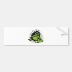 Autocollant De Voiture Grenouille 3d fraîche