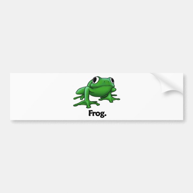 Autocollant De Voiture Grenouille de grenouille (Devant)