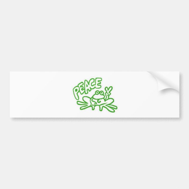 Autocollant De Voiture Grenouille de paix (Devant)