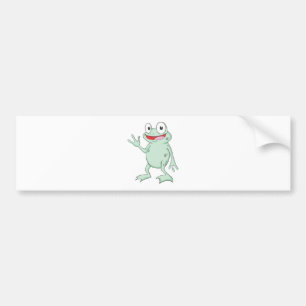 Autocollant De Voiture Grenouille mugissante heureuse