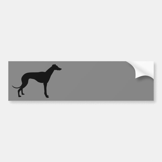 Autocollant De Voiture Greyhound sur Grey (Devant)