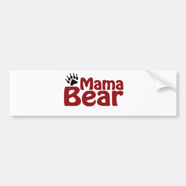 Autocollant De Voiture Griffe de maman ours (Devant)