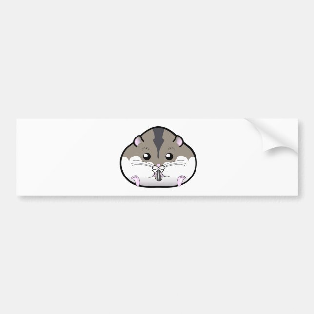 Autocollant De Voiture Gros hamster nain russe (Devant)