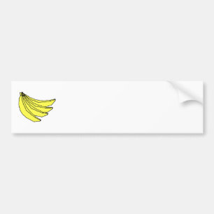 Autocollant De Voiture Groupe de bananes jaunes
