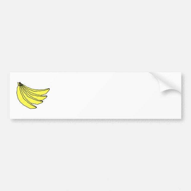 Autocollant De Voiture Groupe de bananes jaunes (Devant)