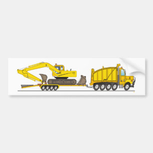 Autocollant De Voiture Grue de camion à vidange lourde