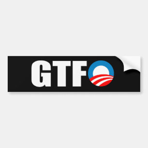 AUTOCOLLANT DE VOITURE GTFO