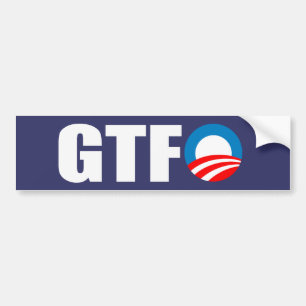 AUTOCOLLANT DE VOITURE GTFO