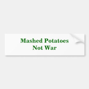 Autocollant De Voiture Guerre écrasée de PotatoesNot