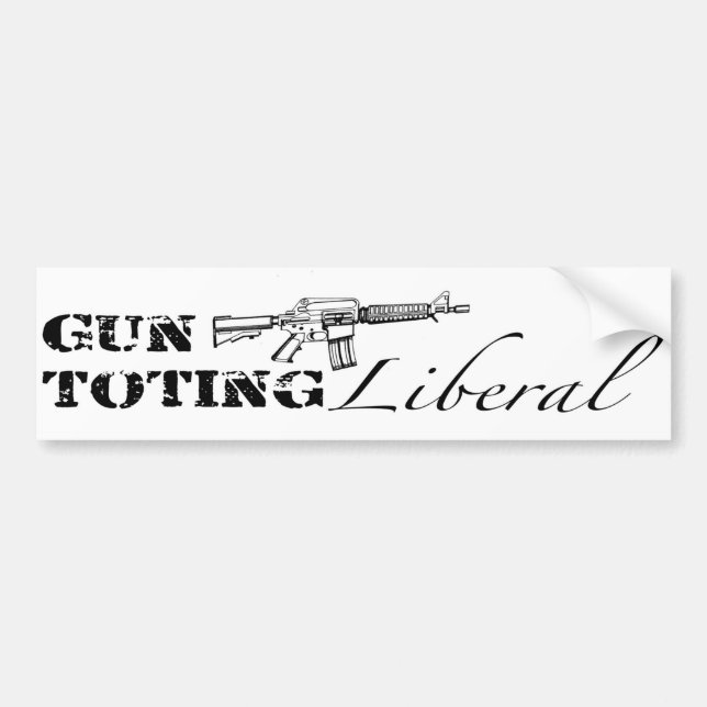 Autocollant De Voiture Gun Toy libéral (Devant)