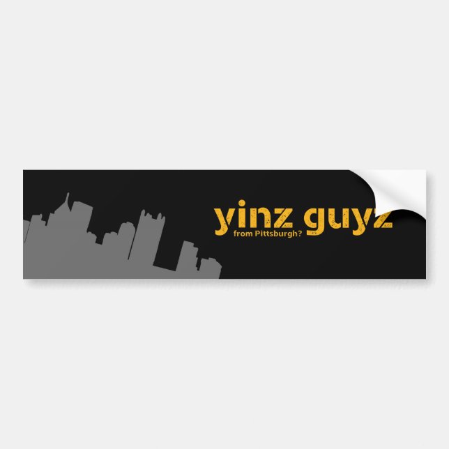 Autocollant De Voiture Guyz de Yinz (Devant)