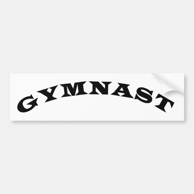 Autocollant De Voiture Gymnaste (Devant)