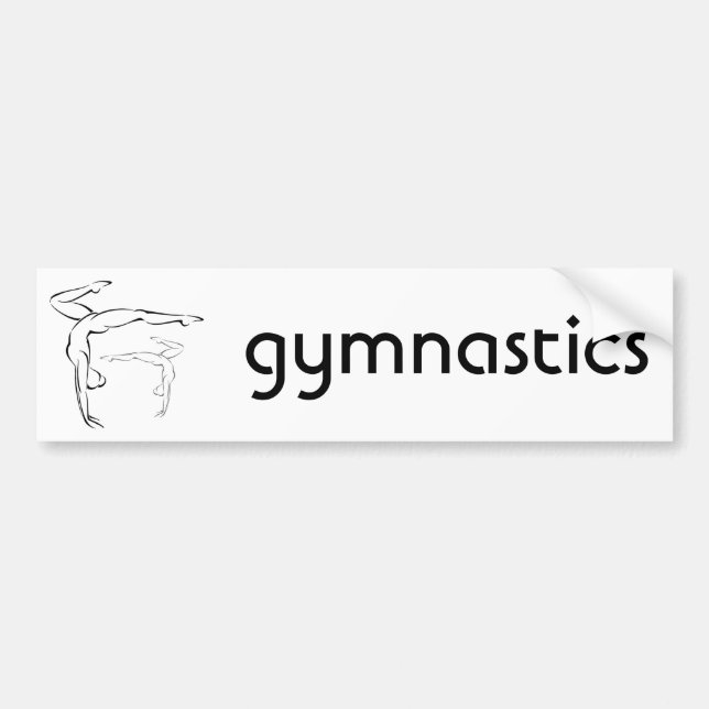 Autocollant De Voiture Gymnastique 2 (Devant)