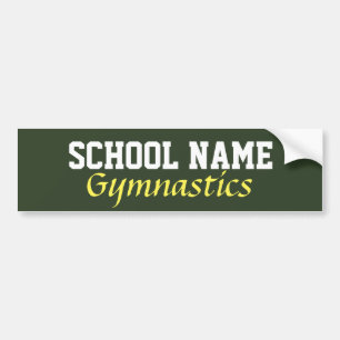 Autocollant De Voiture Gymnastique - Créez votre propre esprit scolaire