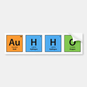 Autocollant De Voiture H2 O d'Au