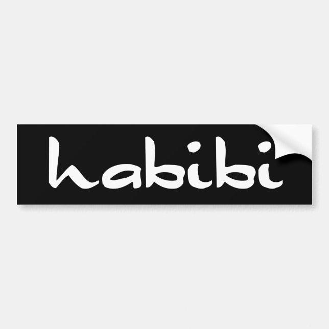 Autocollant De Voiture habibi (Devant)