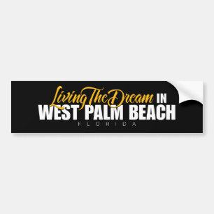 Autocollant De Voiture Habitant le rêve dans West Palm Beach