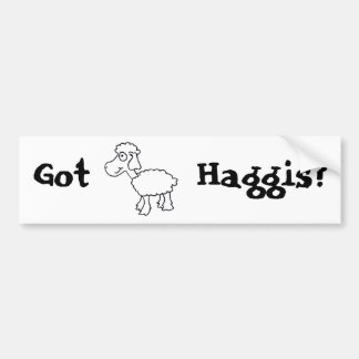 Autocollant De Voiture Haggis obtenu ?