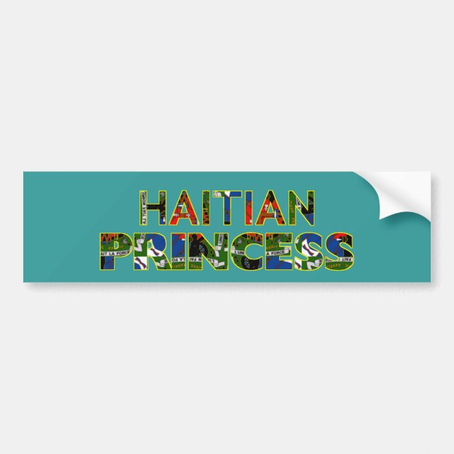 AUTOCOLLANT DE VOITURE HAITIANPRINCESS001 (Devant)