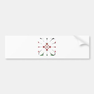 AUTOCOLLANT DE VOITURE HAKUNA MATATA ROUGE VERT