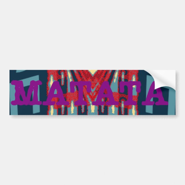 Autocollant De Voiture Hakuna Matata Texte Hope Art Abstrait Design d'imp (Devant)