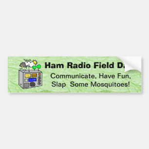 Autocollant De Voiture Ham Radio Field Day Funny Bumper Sticker