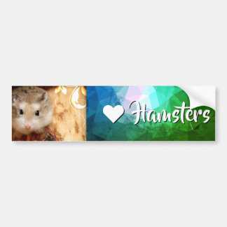Autocollant De Voiture Hammyville - I Love Hamster