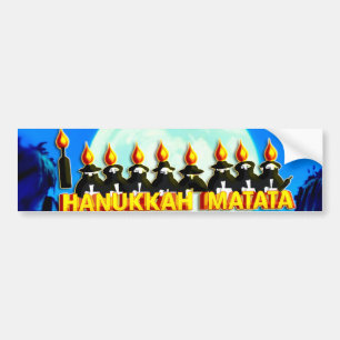 Autocollant De Voiture Hanukka Matata