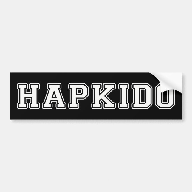 Autocollant De Voiture Hapkido (Devant)