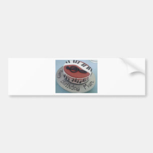 Autocollant De Voiture Happy birthday mum cake