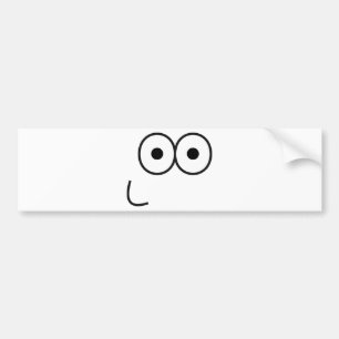 Autocollant De Voiture Happy Eyes and Mouth - Sticker pare-chocs