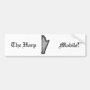 Autocollant De Voiture Harpe