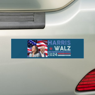 Autocollant De Voiture Harris Waltz 2024 Election Kamala Harris Navy Blue