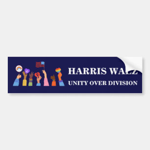 Autocollant De Voiture Harris Waltz 2024 Unité sur division