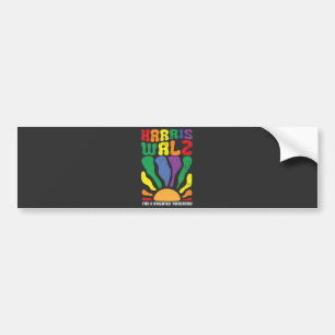 Autocollant De Voiture Harris Waltz pour un avenir meilleur Kamala LGBT