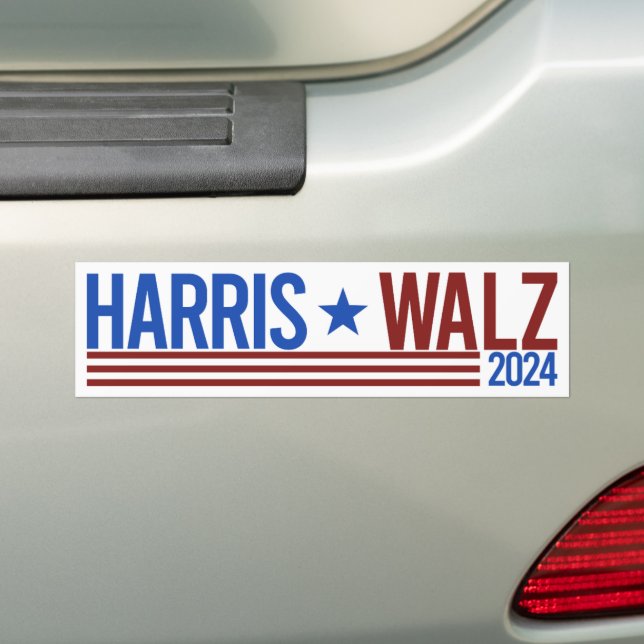Autocollant De Voiture Harris Walz 2024 (En voiture)
