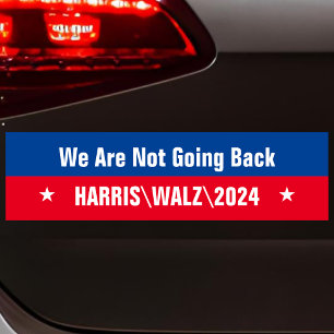 Autocollant De Voiture Harris Walz Nous Ne Retournons Pas Sur La Coutume