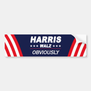 Autocollant De Voiture Harriz Walz Évidemment élection 2024