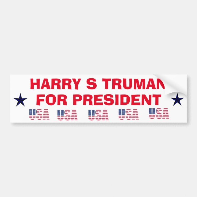 Autocollant De Voiture Harry Truman pour Président Sticker (Devant)