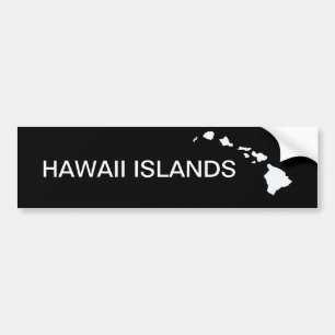 Autocollant De Voiture Hawaï huit îles