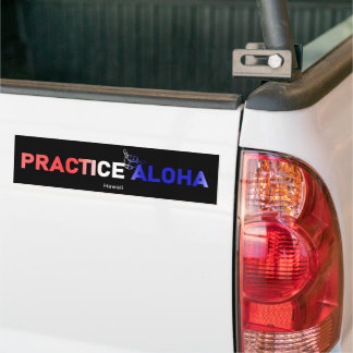 Autocollant De Voiture Hawaii Pratiquer Aloha Drapeau Shaka (Hang lâche)