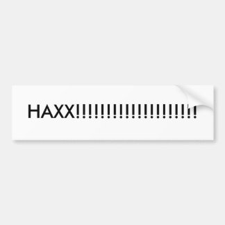 AUTOCOLLANT DE VOITURE HAXX ! ! ! ! ! ! ! ! ! ! ! ! ! ! ! ! ! ! ! !