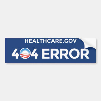 Autocollant De Voiture HealthCare.gov - erreur 404