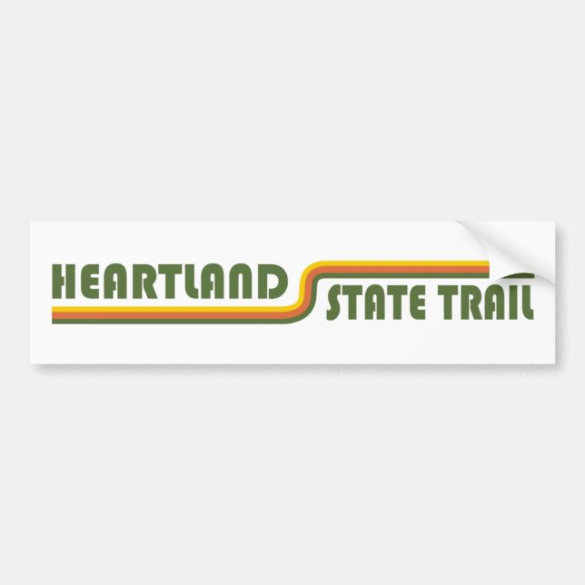 Autocollant De Voiture Heartland State Trail Minnesota (Devant)