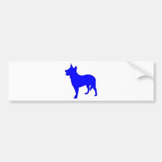 Autocollant De Voiture Heeler bleu australien
