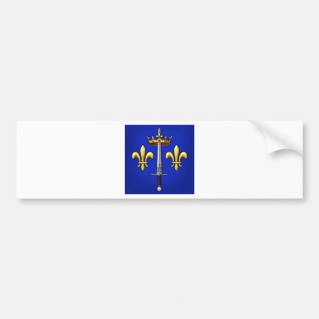 Autocollant De Voiture Héraldique de Jeanne d'Arc Jeanne D'Arc (Devant)