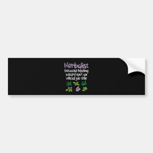 Autocollant De Voiture Herbalist Herbs Funny